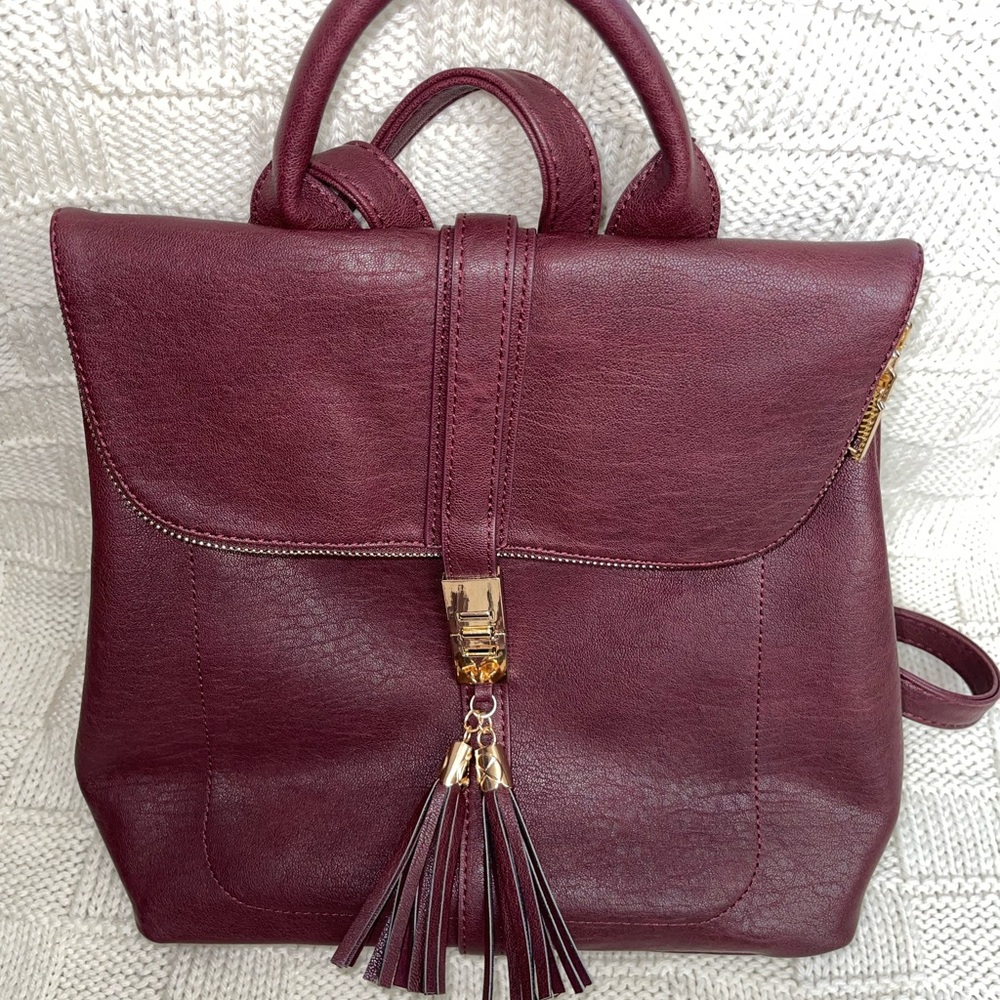 Miztique Faux Leather Backpack